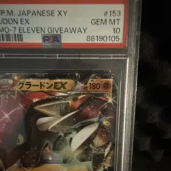 Pokemon TCG Groudon EX Holo 7 Eleven Promo XY-P 153/XY-P Japanese PSA 10 - Image 2