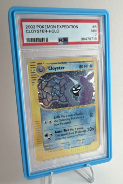 PSA 7 NM Pokemon Cloyster Expedition Holo 8/165 w/ GradedGuard case and film - Image 1