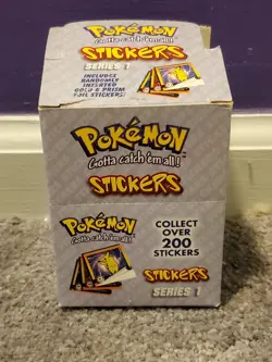 1999 Pokemon ArtBox Stickers Series 30 Packs Sealed | Box Not Sealed /Damage - Image 1