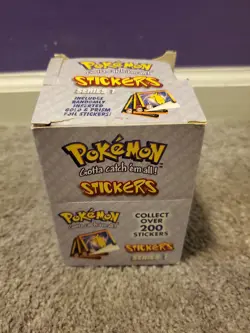 1999 Pokemon ArtBox Stickers Series 30 Packs Sealed | Box Not Sealed /Damage - Image 2