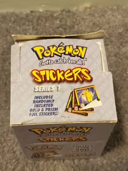 1999 Pokemon ArtBox Stickers Series 30 Packs Sealed | Box Not Sealed /Damage - Image 4