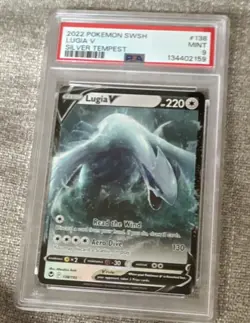 Lugia V 138/195 Silver Tempest Ultra Rare Holo PSA 9 Pokemon TCG - Image 1
