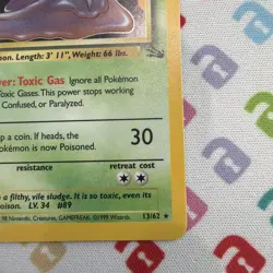 Muk 13/62 Holo Rare Unlimited Fossil Pokemon 853 - Image 4