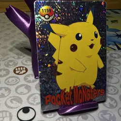 Pokemon Pikachu Vintage Pocket Monsters Vending HOLO Prism Sticker 1998 1159 - Image 2