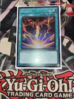 Raigeki Prismatic Secret Rare 1st Edition MP24-EN056 Alternate Art Yugioh - Image 1