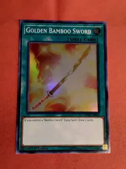 Yu-Gi-Oh! Golden Bamboo Sword - 1st Ed. SHVA-EN054 Super Rare - Unplayed Mint+ - Image 1