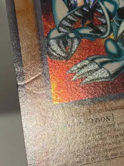 Yu-Gi-Oh! Blue-Eyes Toon Dragon MRL-000 - MP ( Light Foil Bleed Misprint Error) - Image 3