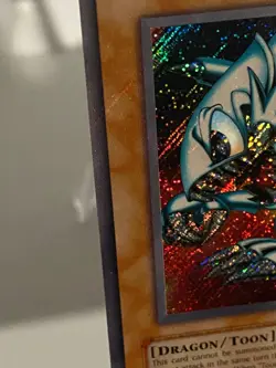 Yu-Gi-Oh! Blue-Eyes Toon Dragon MRL-000 - MP ( Light Foil Bleed Misprint Error) - Image 5