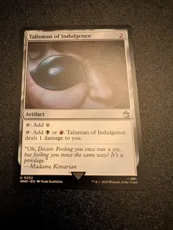 Talisman of Indulgence- Universes Beyond: Dr. Who Regular MTG-NM - Image 1