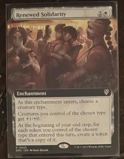 MTG - Renewed Solidarity - EXTENDED ART - Enchantment - DRC #23 - Rare - Image 2