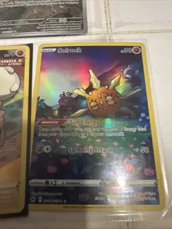 3 Card Lot Solrock, Rockruff, Stunfisk Rare Cards - Image 3