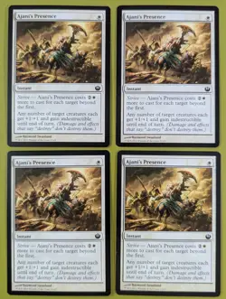 Ajani's Presence x4 Journey into Nyx 4x Playset Magic the Gathering MTG - Image 1