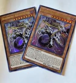 Yu-Gi-Oh! 2x Doomking Balerdroch SR07-EN001 Ultra Rare 1st Edition Near Mint - Image 1