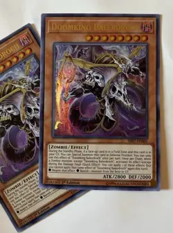 Yu-Gi-Oh! 2x Doomking Balerdroch SR07-EN001 Ultra Rare 1st Edition Near Mint - Image 2