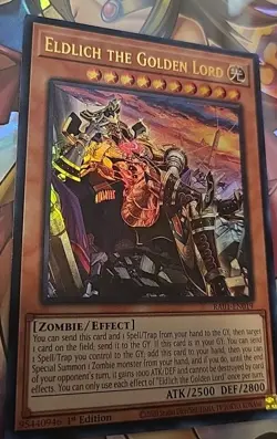 Yugioh RA01-EN019 Eldlich the Golden Lord (alternate art) Ultra Rare 1st NM/LP - Image 2