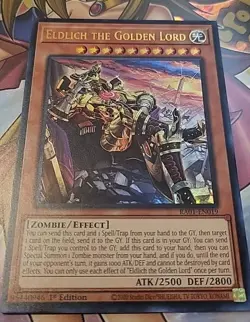 Yugioh RA01-EN019 Eldlich the Golden Lord (alternate art) Ultra Rare 1st NM/LP - Image 3