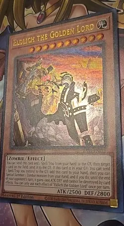 Yugioh RA01-EN019 Eldlich the Golden Lord (alternate art) Ultra Rare 1st NM/LP - Image 4