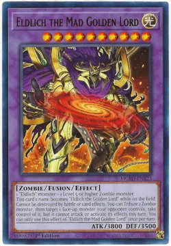 Yu-Gi-Oh! Eldlich the Mad Golden Lord Rare 1st Edition MGED-EN123 NM - Image 1