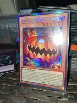Yu Gi Oh Pumpking The King of Grave Ghost MZMU-EN001 Secret Rare Mint Condition - Image 1