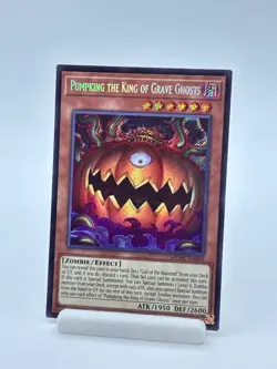 Yu-Gi-Oh! PumpKing The King Of Grave Ghosts MZMU-EN001 Secret Rare 1st Ed. - Image 1