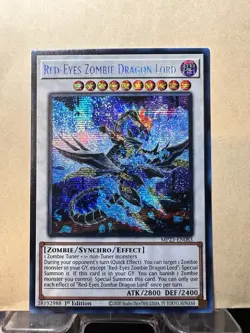 Yugioh! LP Red-Eyes Zombie Dragon Lord - MP23-EN083 - Prismatic Secret Rare - 1s - Image 1