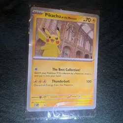 Pikachu At The Museum Jumbo Pokemon Promo Card - Image 1