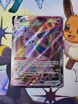 Espeon VMax 065/203 Evolving Skies Pokemon Card Tcg Full Art Ultra Rare Holo - Image 1