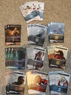 Final Fantasy Opus 11 TCG 28 Cards Bundle Duplicates Play Set - Image 1