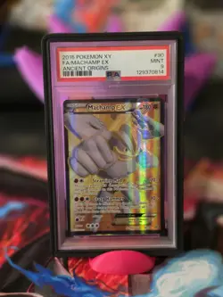 Pokemon TCG Machamp-EX Holo Full Art Ultra Rare Card Ancient Origins 90/98 PSA 9 - Image 1