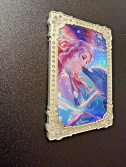 SERIALIZED 090/158 Linlin Diamond Goddess Story Waifu Metal Card One Piece Holo - Image 2