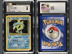 Pokemon Gyarados Base Set 6/102 Holo Rare 1999 Wizards CGC 8 Graded Card - Image 1