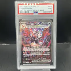 Pokemon TCG Charizard ex SIR 234/091 Paldean Fates PSA 9 Mint Shiny Rare Card - Image 1