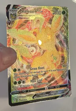 Leafeon Vmax 008/203 Evolving Skies NM Full Art Ultra Rare Pokemon Card - Image 2