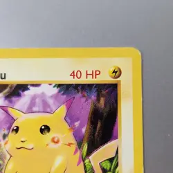 Red Cheeks Pikachu LP 40 HP 58/102 Pokemon Card 1999 - Image 3