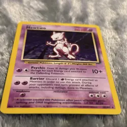 Pokemon Mewtwo Base Set Holo Rare Basic 60HP 10/102 1999 Wizards Card LP - Image 2