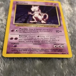 Pokemon Mewtwo Base Set Holo Rare Basic 60HP 10/102 1999 Wizards Card LP - Image 3