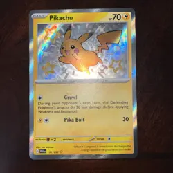 Pokemon Pikachu TCG Paldean Fates Card 131/091 Shiny Rare - Image 4