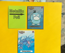 💥 PSYDUCK & GOLDUCK Evolution Pokemon ART Cards 1997 “SHINY” 2 PC SET NM💥 - Image 2