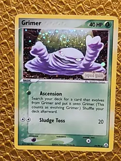 Grimer 54/92 Legend Maker STAMPED Reverse Holo Pokemon Card HP - Image 1