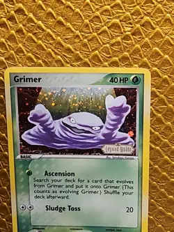 Grimer 54/92 Legend Maker STAMPED Reverse Holo Pokemon Card HP - Image 3
