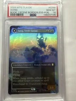 Aang, Swift Savior Borderless Avatar: The Last Airbender Foil PSA 10 Pop 2 !!😍 - Image 1