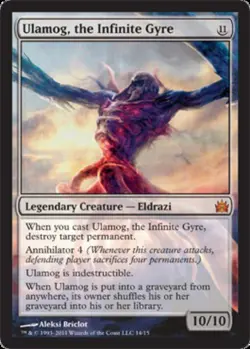 [1x] Ulamog, the Infinite Gyre - Foil Slight Play, English From the Vault: Legen - Image 1