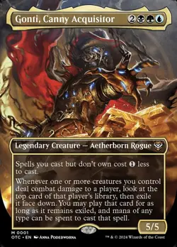 Gonti, Canny Acquisitor - Foil - Borderless x1 - Commander: Outlaws of Thunder J - Image 1