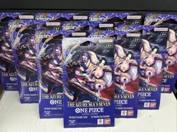 Lot Of 10 One Piece TCG The Azure Sea's Seven Sleeved Booster Packs OP-14 EB04 - Image 1