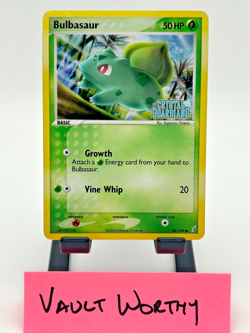 🍃 2006 Pokemon Crystal Guardians #46 Bulbasaur Holo Stamped Card 🍃 - Image 1