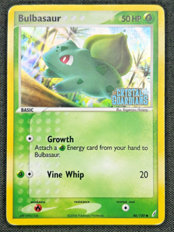 🍃 2006 Pokemon Crystal Guardians #46 Bulbasaur Holo Stamped Card 🍃 - Image 3