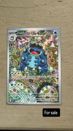 Pokemon TCG Seismitoad 105/086 Black Bolt Illustration Rare Holo Card NM IR ENG - Image 1