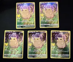 Pikachu (005/025) Pokemon Celebrations 25th Anniversary Holo 5 Card Lot - NM/M! - Image 1