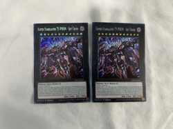 SUPER STARSLAYER TY-PYTHON - SKY CRISIS SECRET RARE x2 SET UNIVERSAL XYZ CARD! - Image 1