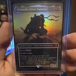 Magic: The Gathering Leonardo Sewer Samurai TMNT Holo Legendary Creature 3/3 - Image 1